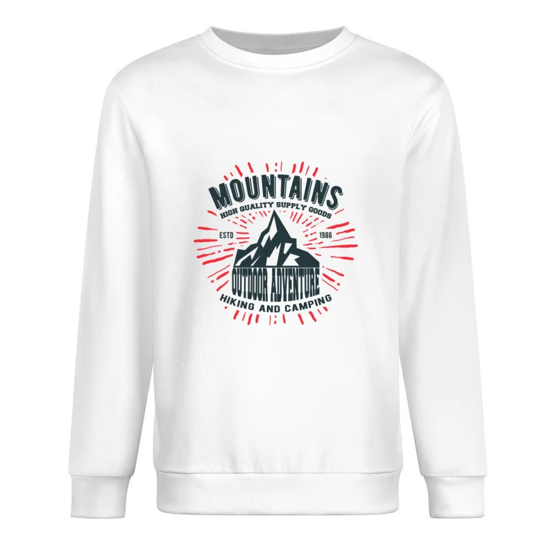 Outdoor Abenteuer: Berge, Wandern und Camping Herren Pullover Sweatshirt