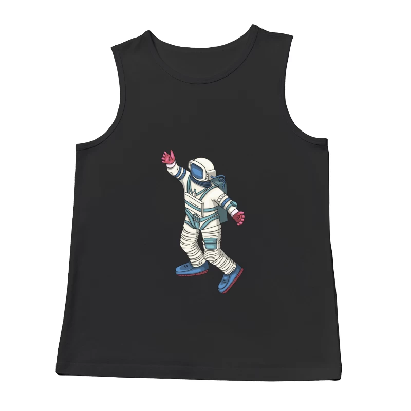 Astronaut im Raumanzug winkend Herren Tanktops