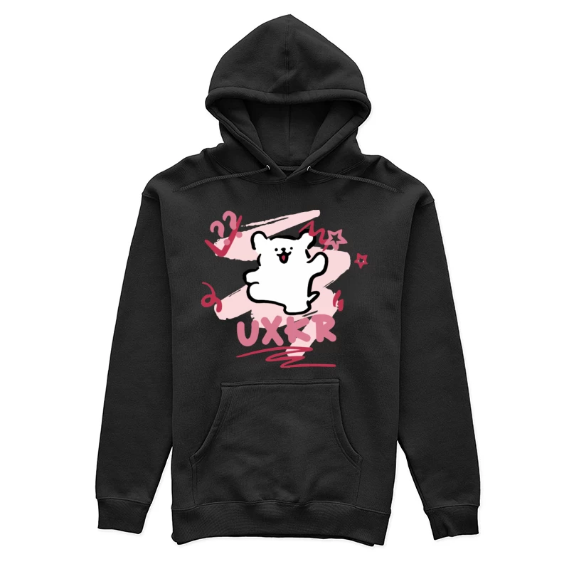 Niedlicher Bär mit Sternen Damen Pullover Hoodie