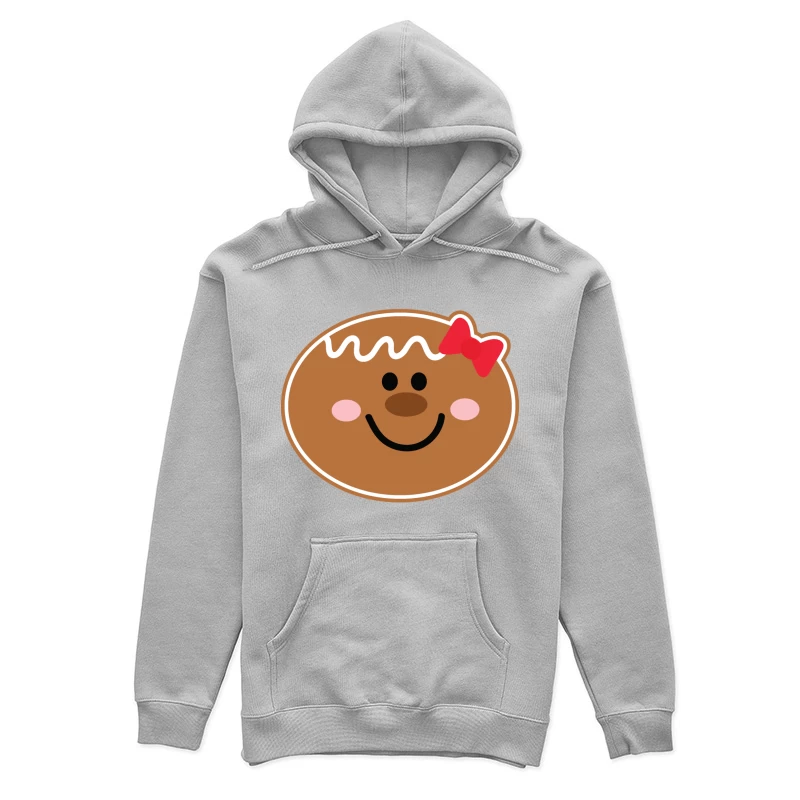 Visage de bonhomme en pain d'épices avec un nœud Femme Sweat à capuche