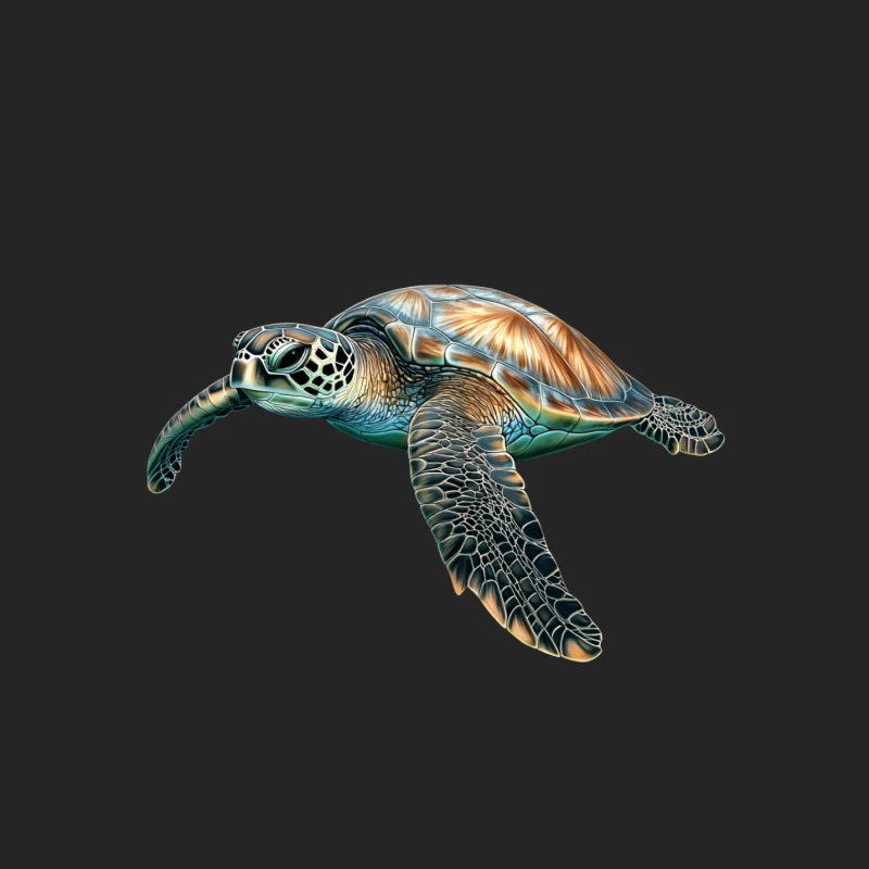 Majestic Sea Turtle: A Graceful Ocean Dweller Female Pullover Sweatshirt