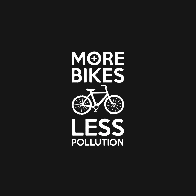 More Bikes Less Pollution Desk Mat