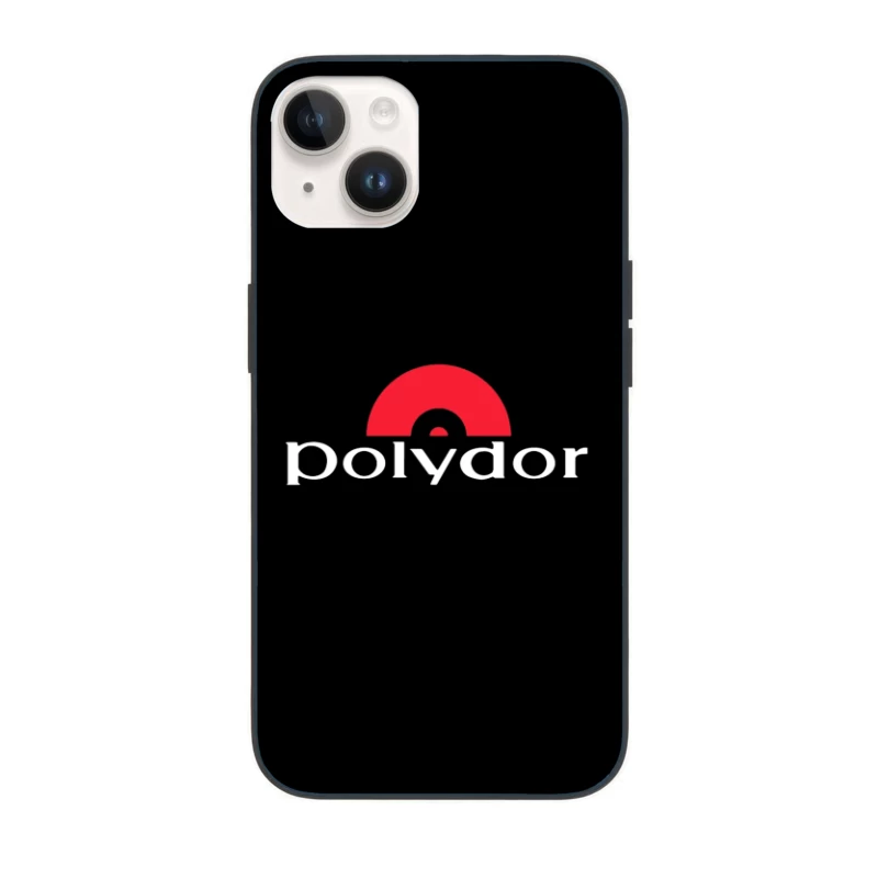 Polydor Records Company Logo with Red Semicircle Design iPhone Case