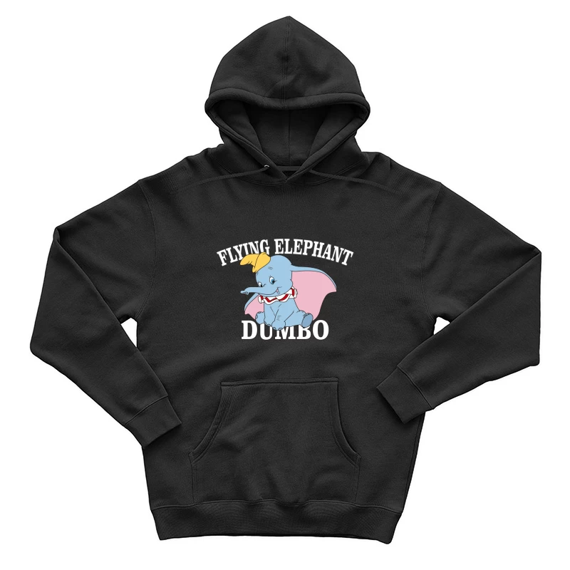 Fliegender Elefant Dumbo Illustration Herren Pullover Hoodie