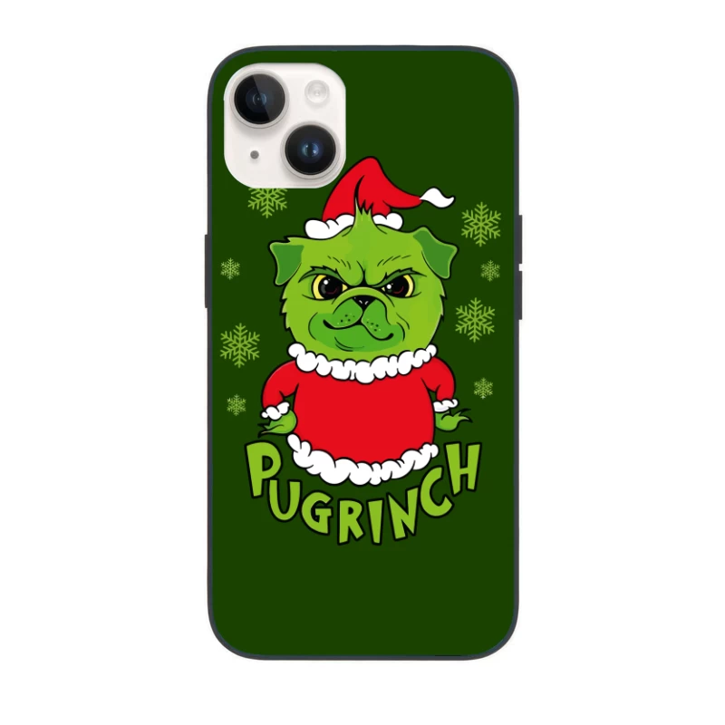 Pugrinch: Grumpy Holiday Cheer iPhone Case