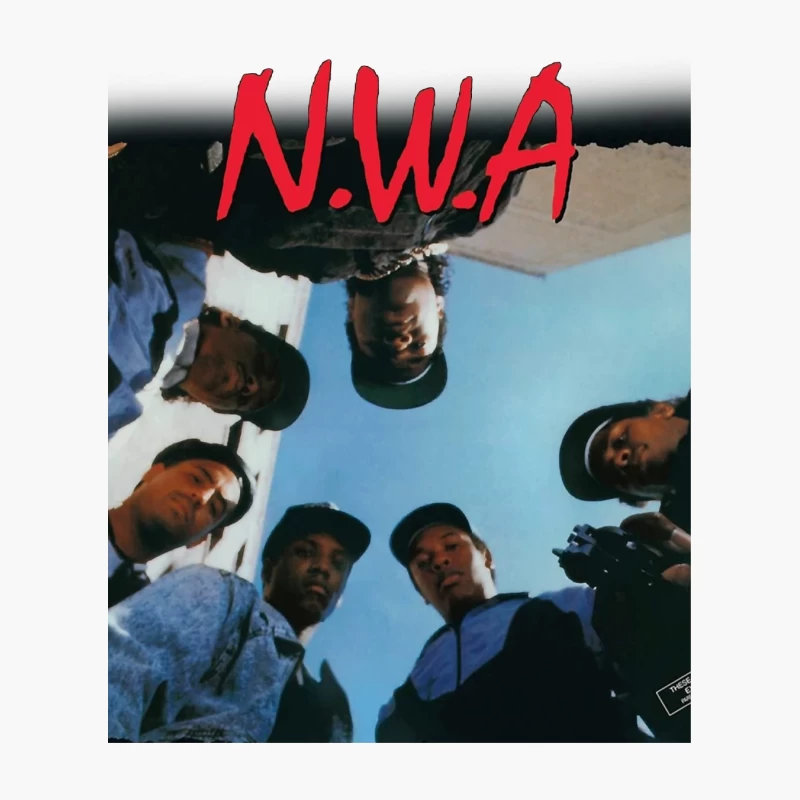 N.W.A Group Circle Low-Angle Photo Against Blue Sky Cotton Tote Bag