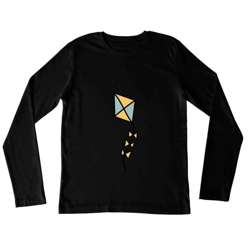 Cerf-volant coloré avec queue en rubans Femme Manches Longues T-Shirt