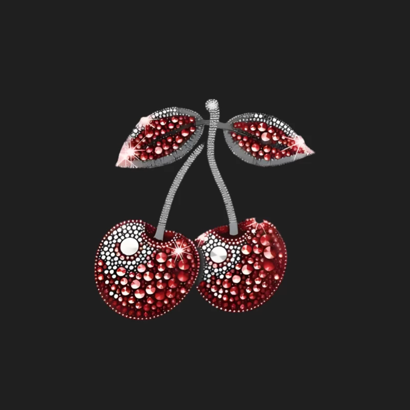 Funkelndes Kirschen-Design mit Juwelen Herren Tanktops