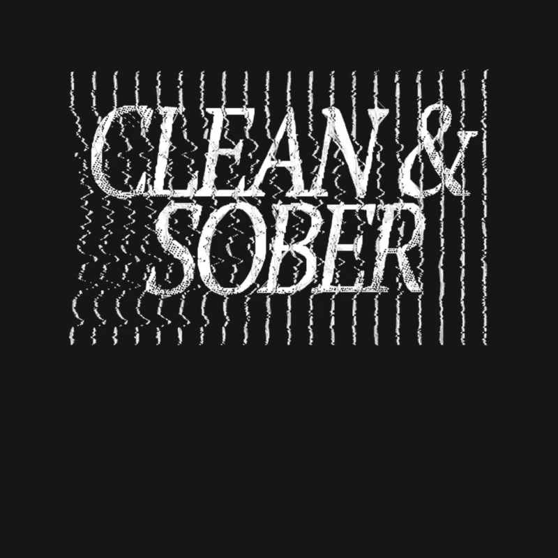 Clean &amp_ Sober - Sobriety Logo Design Mouse Pad