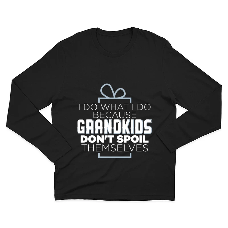 Humour sur les grands-parents et petits-enfants Homme Manches Longues T-Shirt