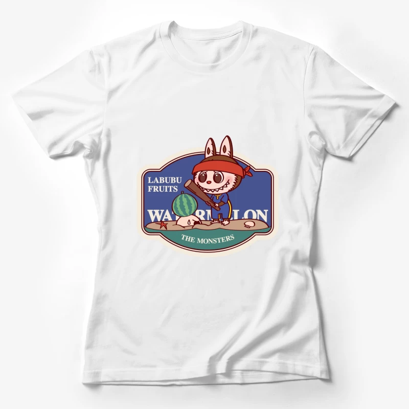 Labubu Figur mit Wassermelone Damen T-Shirt