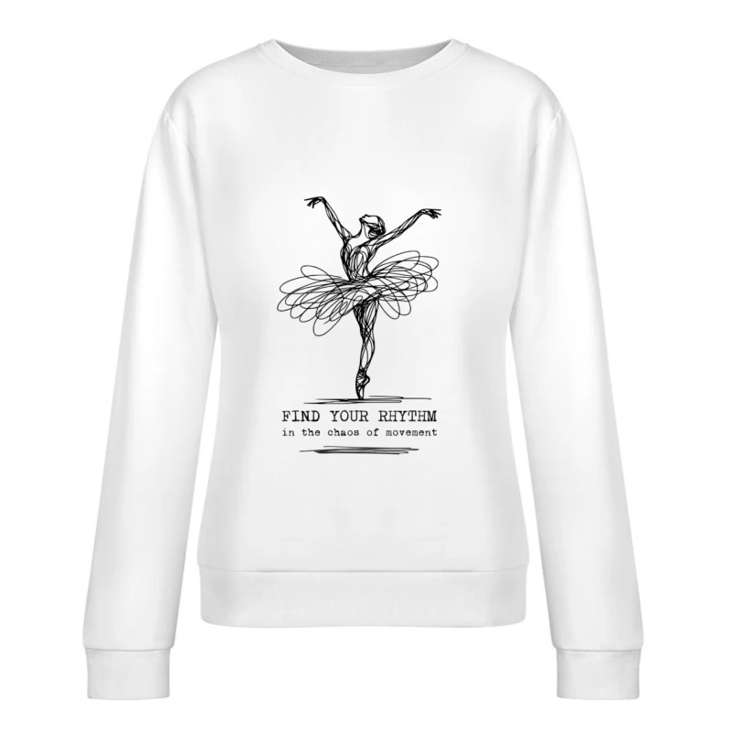 Danse de la ballerine en mouvement Femme Sweat-shirt à enfiler
