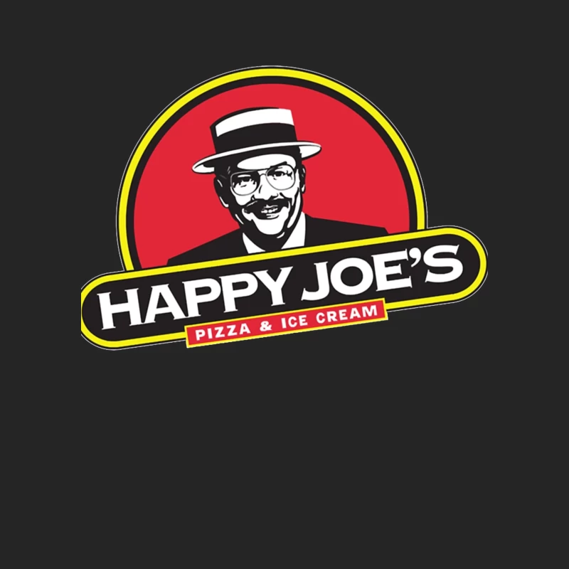 Happy Joe's Pizza & Ice Cream Vintage Restaurant Logo Male Pullover Sweatshirt