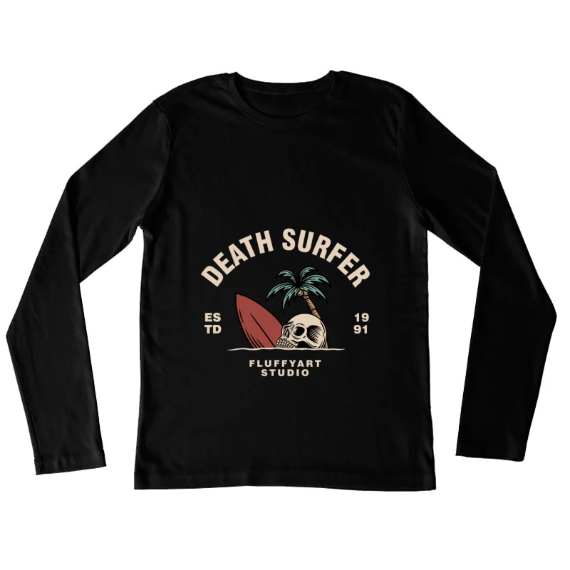 Death Surfer Studio Logo Female Long Sleeve T-Shirt