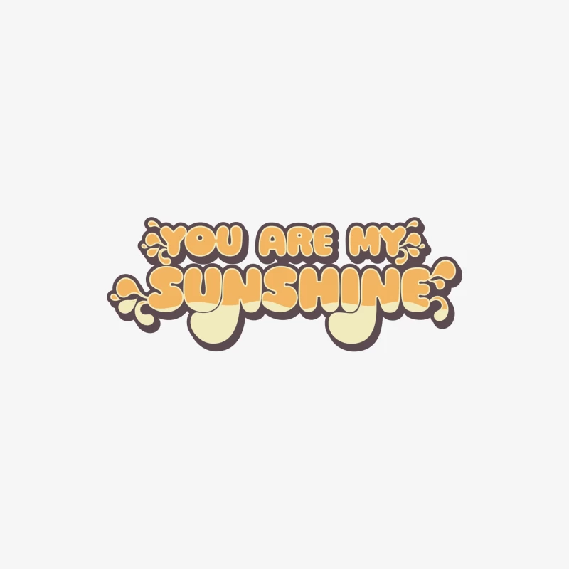 Bunter Schriftzug 'Du bist mein Sonnenschein' Herren Langarm T-Shirt