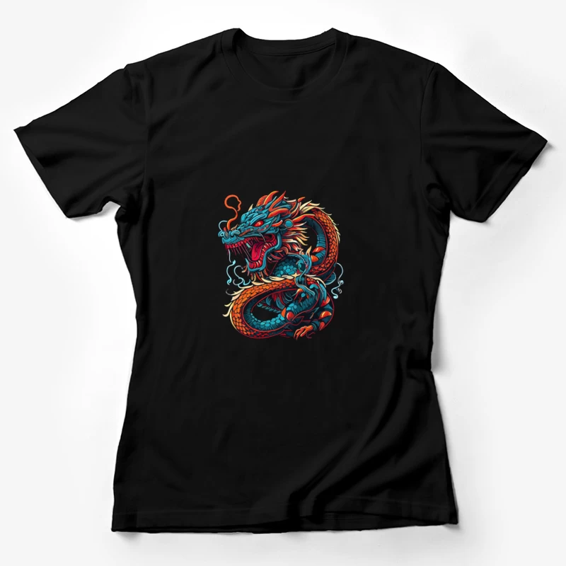 Drachenkunst in leuchtenden Farben Damen T-Shirt