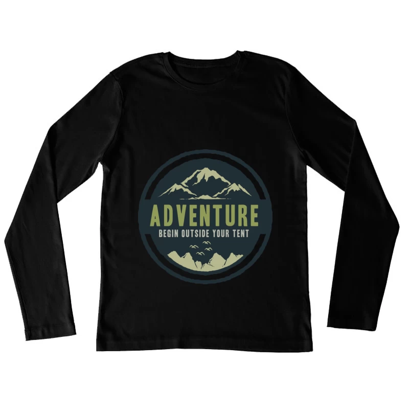 Aventure en Plein Air Femme Manches Longues T-Shirt