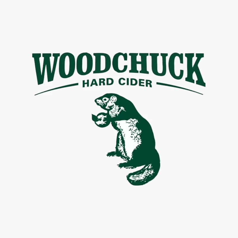 Woodchuck Hard Cider Green Logo with Mascot Design Cotton Tote Bag