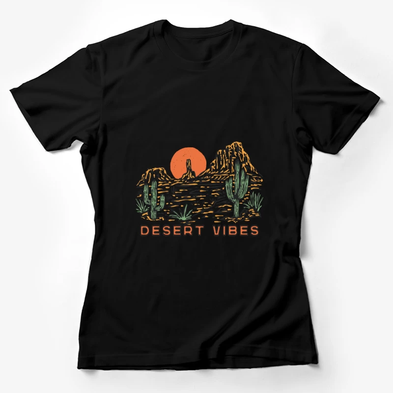 Wüstenlandschaft mit Kakteen Damen T-Shirt