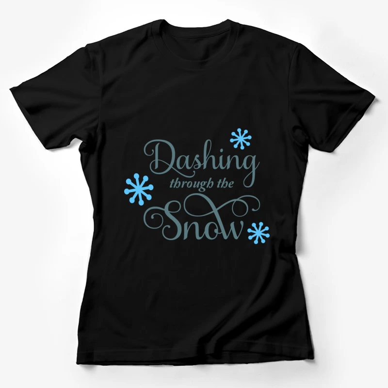 Design hivernal avec flocons de neige Femme T-Shirt