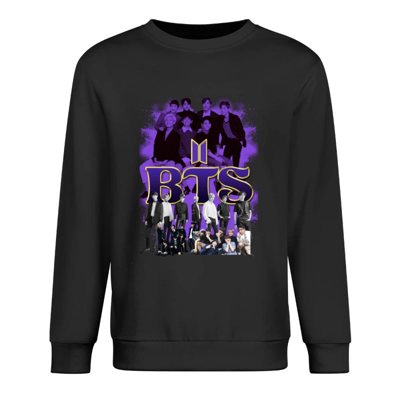 BTS - Iconic K-Pop Boy Band Compilation Male Pullover Sweatshirt