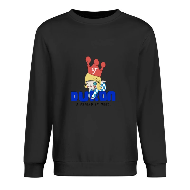 Krone, Mädchen, Freunde, Dukon Herren Pullover Sweatshirt