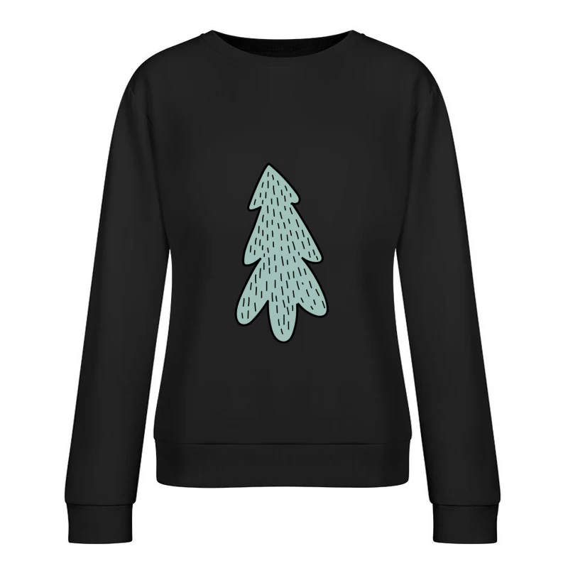 Arbre de Noël abstrait Femme Sweat-shirt à enfiler