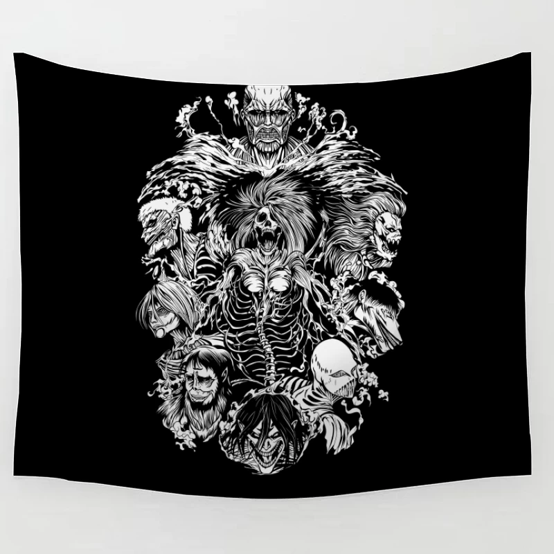 Black & white design Tapestry