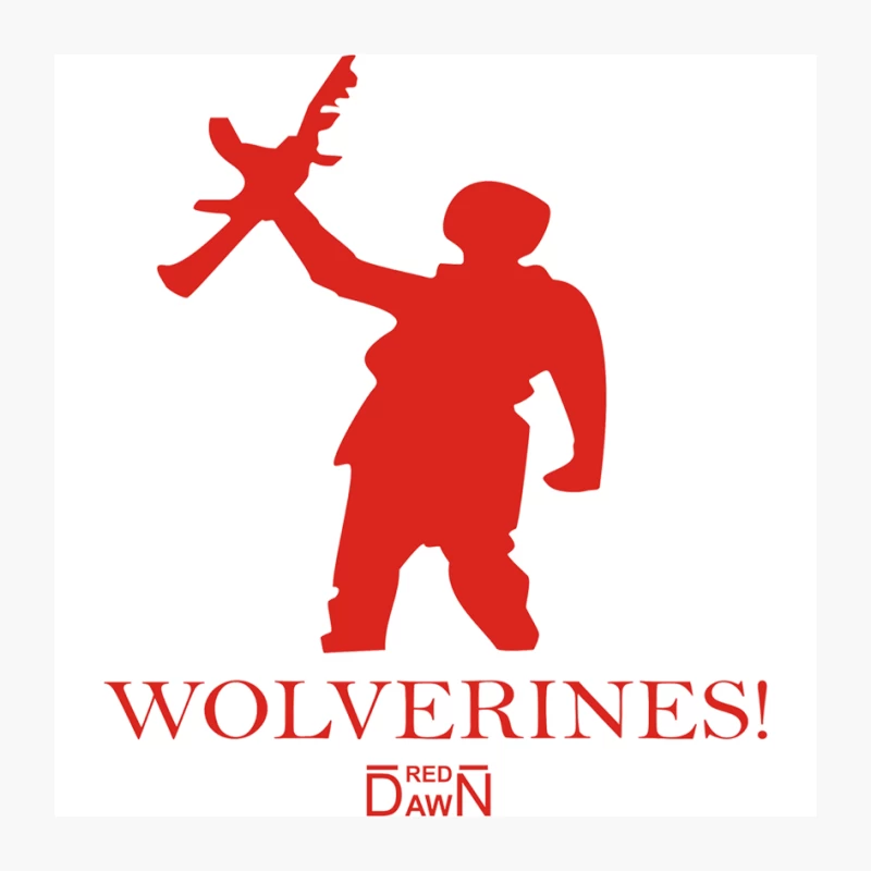 Red Dawn Retro Movie Pin