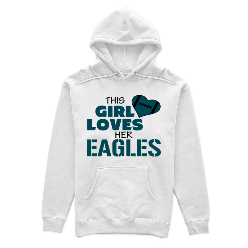 Dieses Mädchen liebt ihre Eagles Football Damen Pullover Hoodie