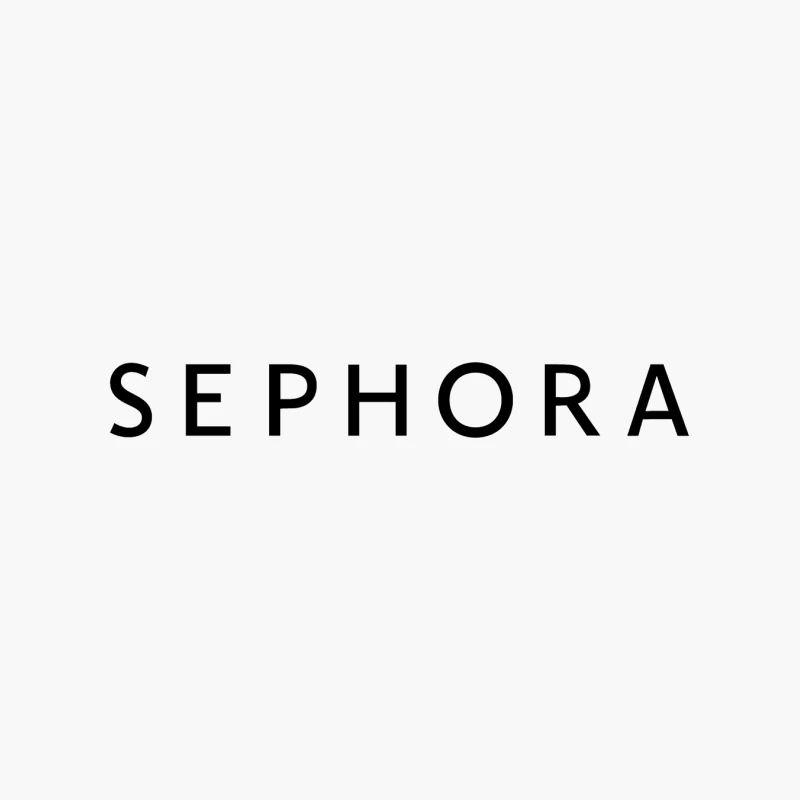 Sephora Black and White Corporate Logo Cotton Tote Bag