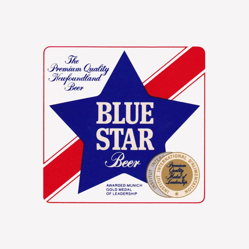 Blue Star Beer 22 Male T-Shirt