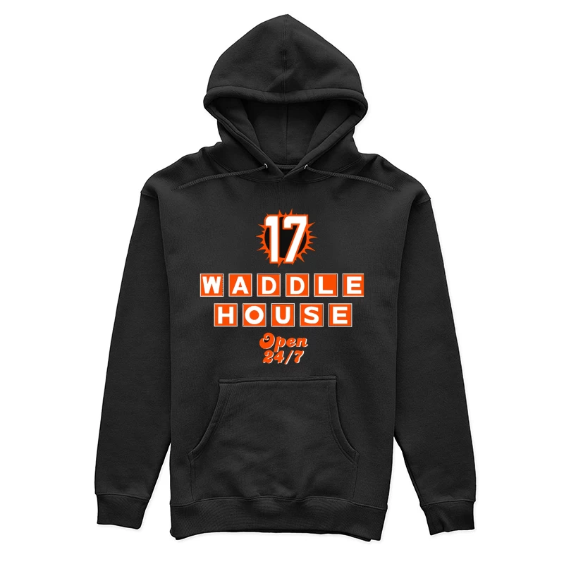 Waddle House 24/7 Restaurant Logo Design Female Pullover Hoodie