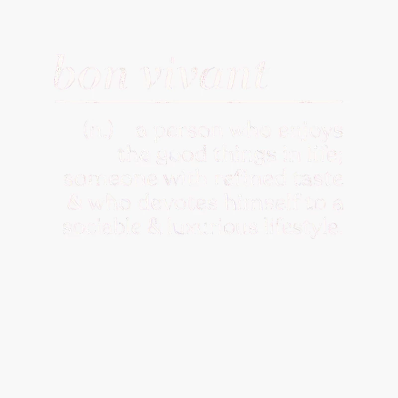 Bon Vivant  Outgoing Lover-Of-Fun Typography Gift Cotton Tote Bag