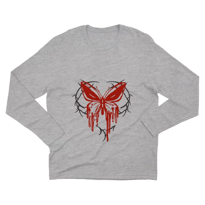 Schmetterling aus Dornen Herren Langarm T-Shirt