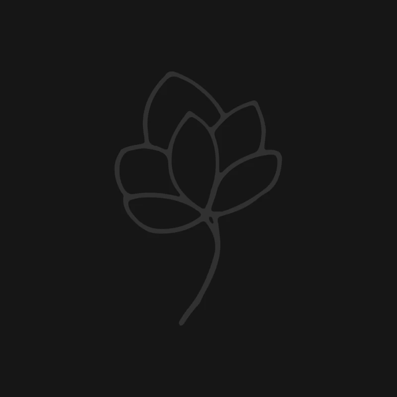 Esquisse minimaliste de fleur Femme T-Shirt