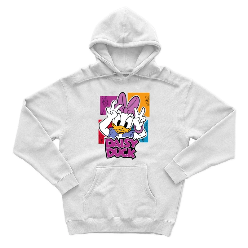 Retro Cartoon Duck – Playful & Nostalgic Design Male Pullover Hoodie