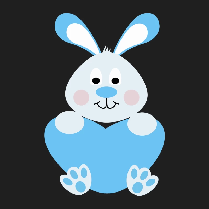 Lapin Bleu avec Coeur Homme Débardeur