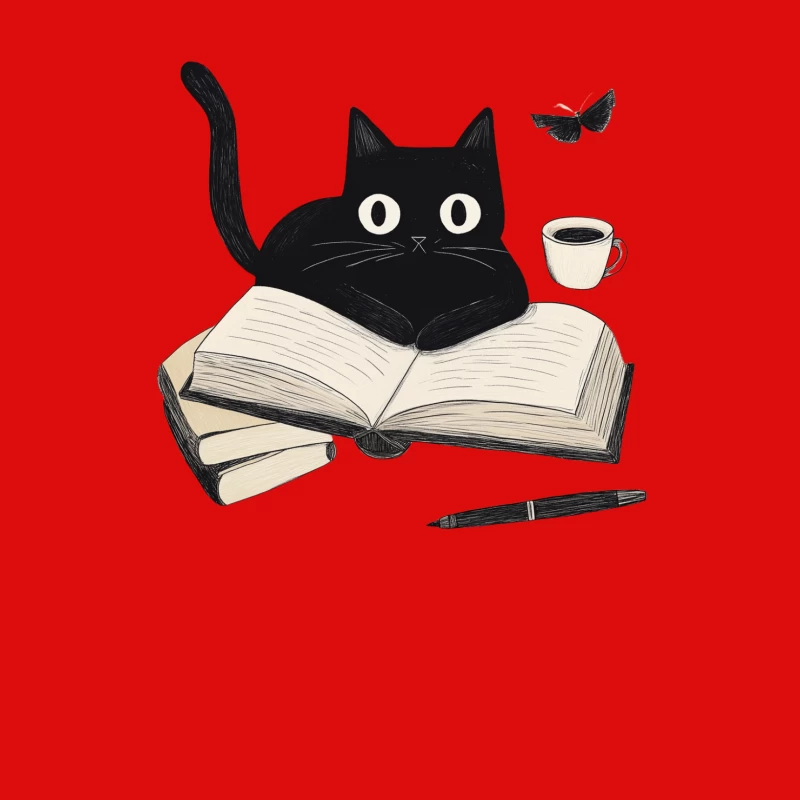 Curious Cat's Literary Adventure Male Tank Top
