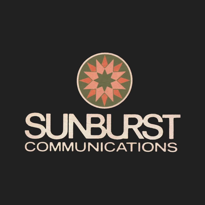 Sunburst Communications Vintage Corporate Logo Design Bucket Hat