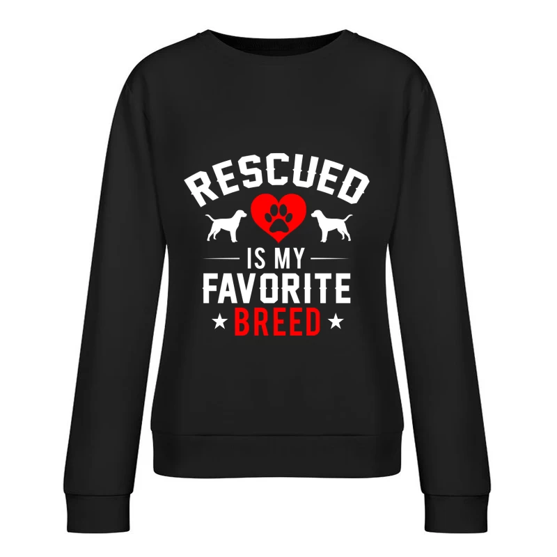 Aimer les chiens sauvés Femme Sweat-shirt à enfiler