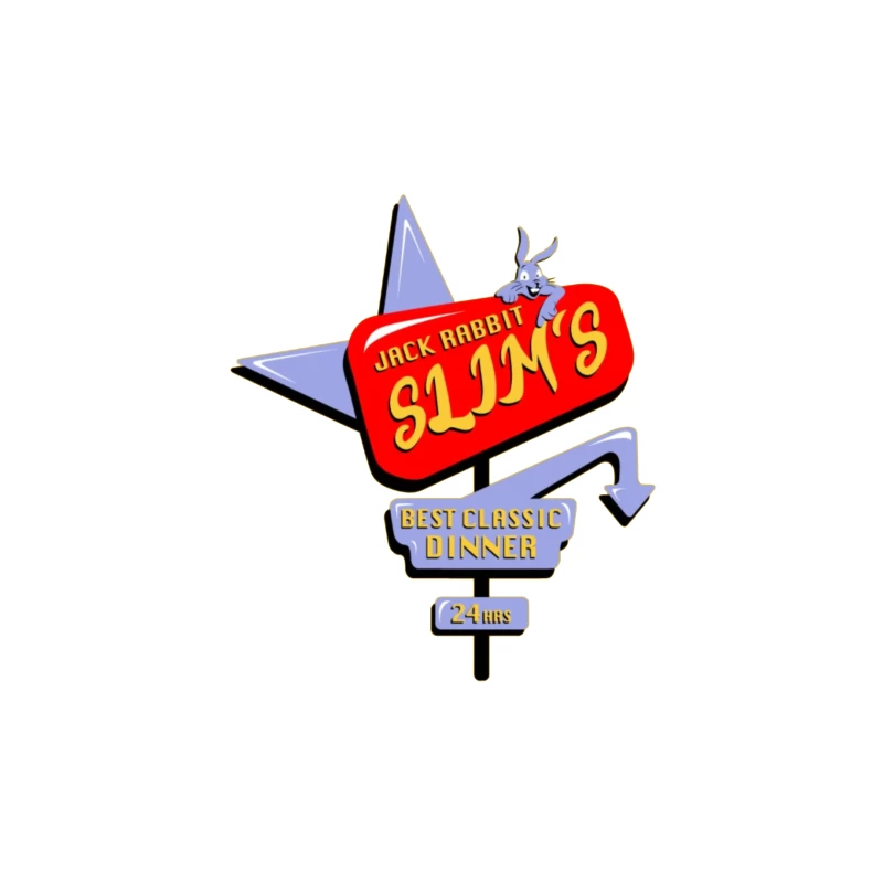 Jack Rabbit Slims Diner 1 Tapestry