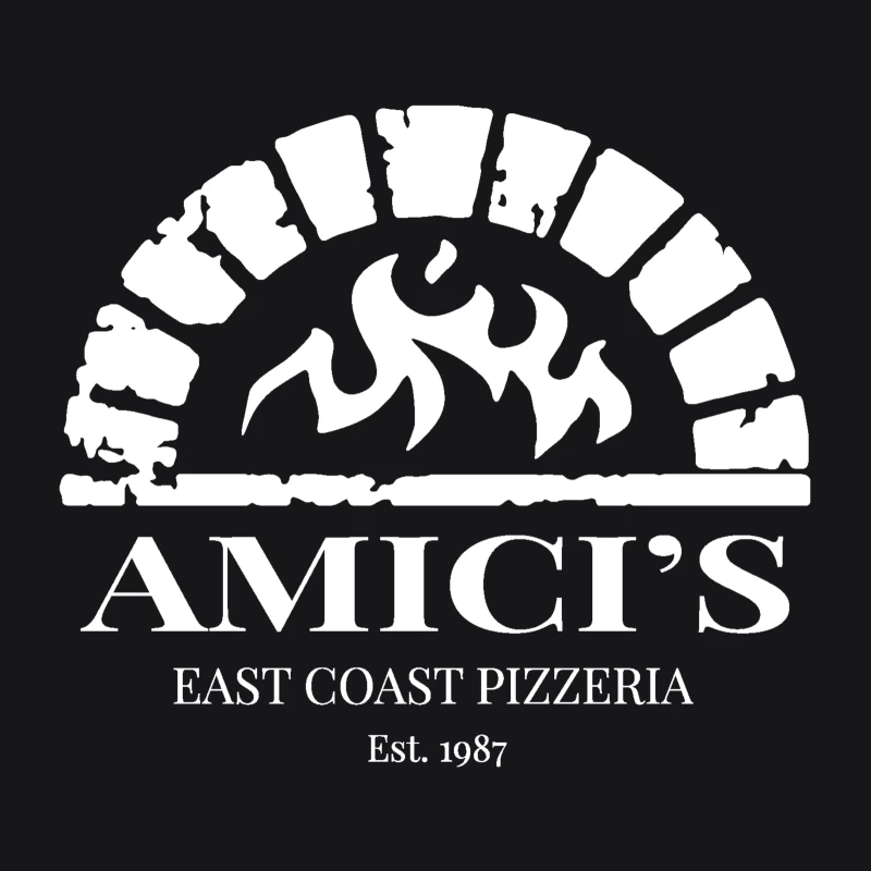 Amici's Logo Retro Male Pullover Hoodie
