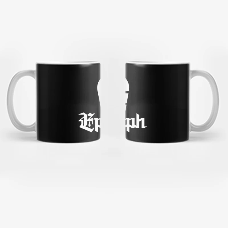 Minimalist Epitaph Records Logo Outline Coffee Mug