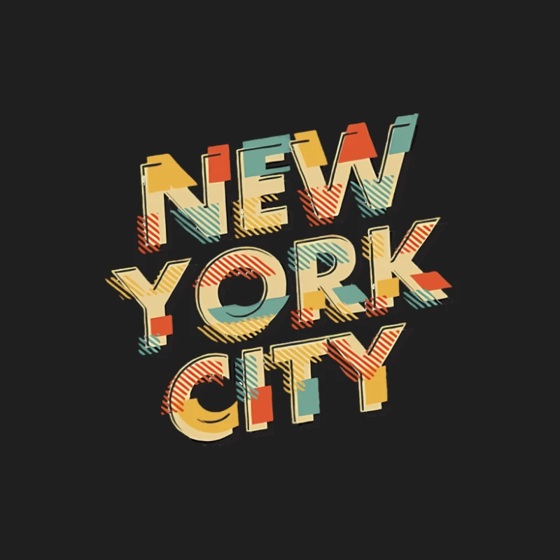 Retro New York City Text Herren Tanktops