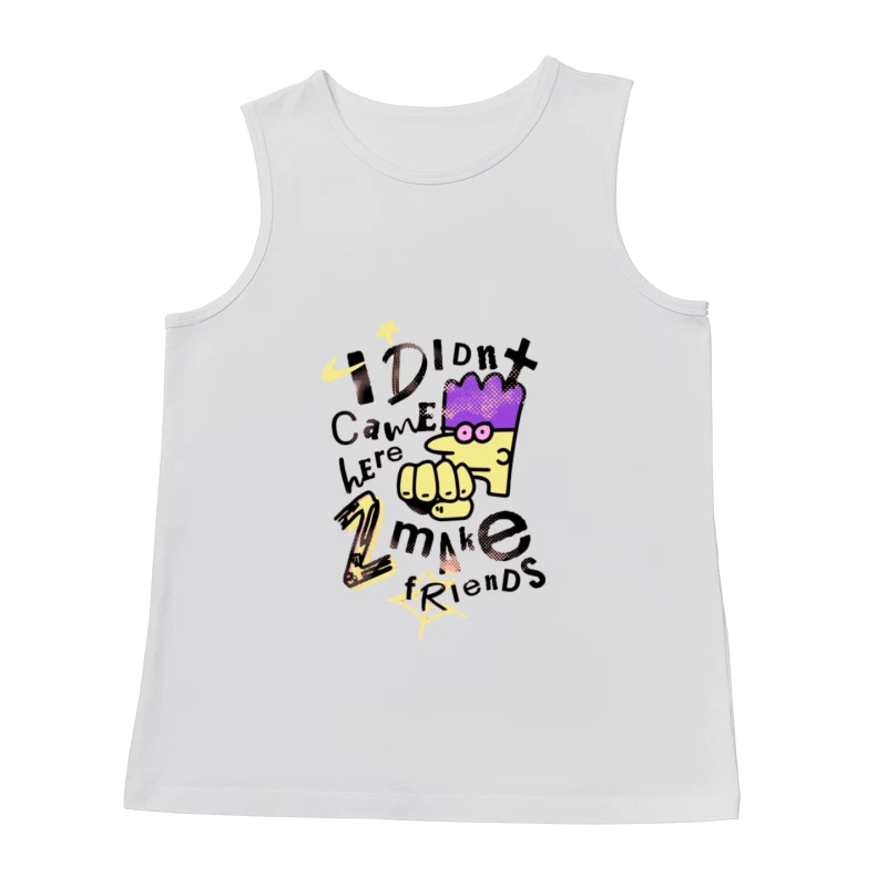 Comic-Stil Charakter mit frechem Spruch Herren Tanktops