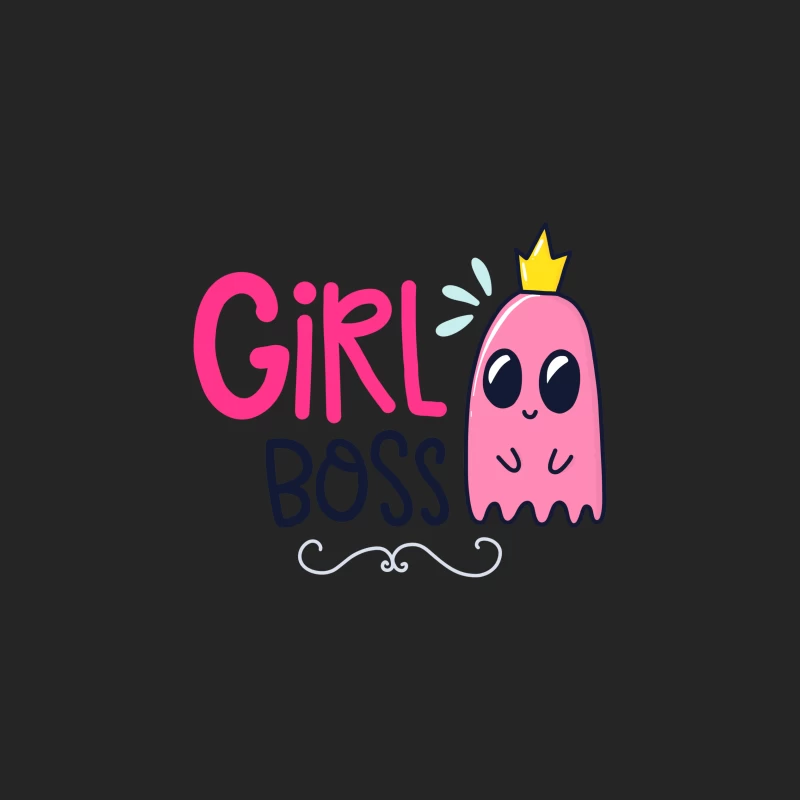Design de Couronne et Fantôme 'Girl Boss' Femme Sweat-shirt à enfiler
