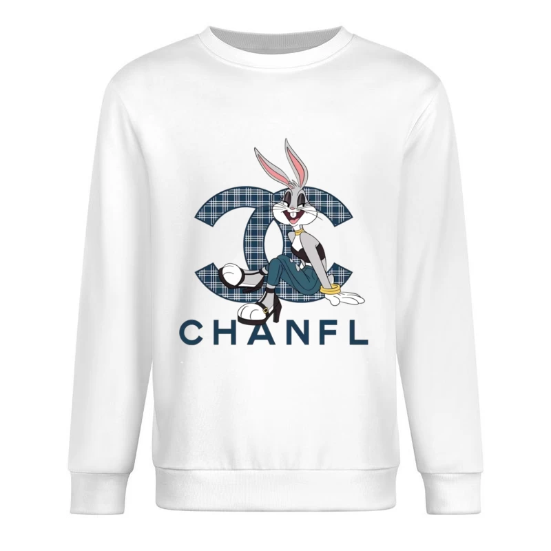 Kreatives Logo-Design mit Comicfigur Herren Pullover Sweatshirt