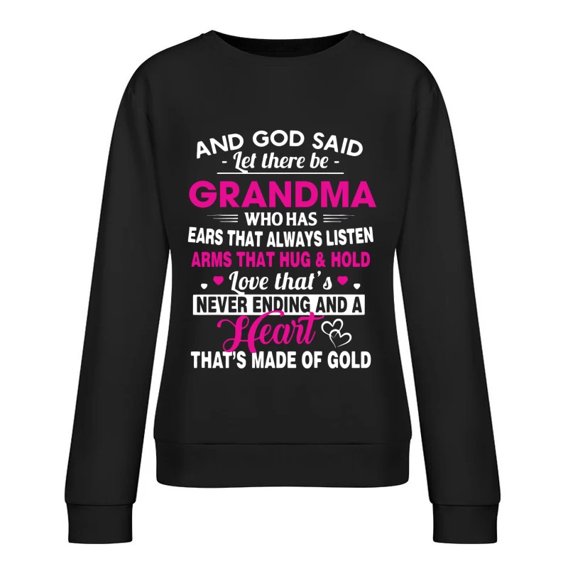 Hommage à une grand-mère avec amour et sagesse Femme Sweat-shirt à enfiler