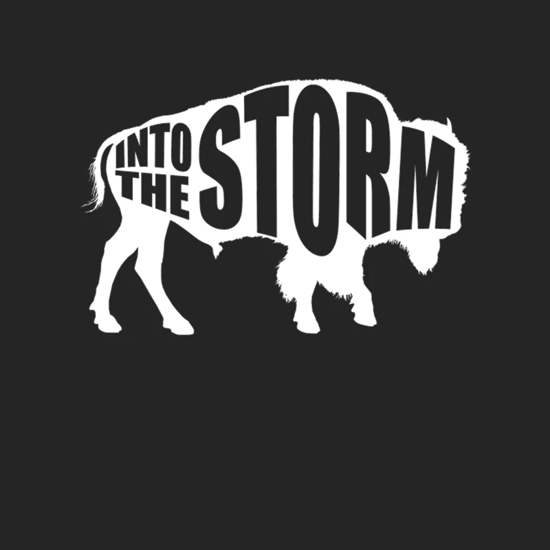 American Bison - Into the Storm Female Pullover Sweatshirt
